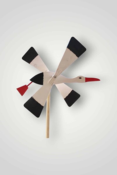 Z-Tools Wooden windmill, stork model 43X20X4cm / EXT9060