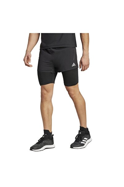 adidas Pantaloni scurți HIIT 2-în-1 Heat.RDY pentru bărbați 2XL