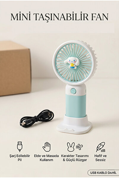 HOBBYRONS Şarjlı Mini El Ve Masa Fanı Mini El Pervanesi Soğutu El Fanı