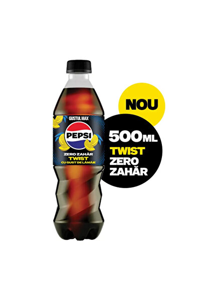 Pepsi Twist Zero Zahar, Bautura Cola, Pet, 500ml