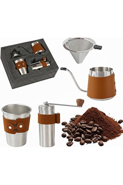 Generic V60 Coffee Maker Gift Set, 4Pcs Dripper Brewing Kit with Stainless St...