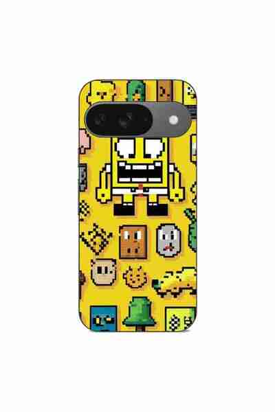 OEM Husa compatibila cu Google Pixel 9 Pro Silicon Gel Tpu Model Pixel Art Sp...