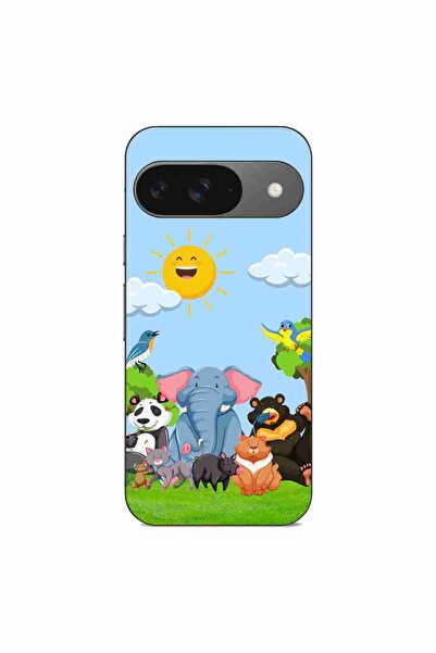 OEM Husa compatibila cu Google Pixel 9 Silicon Gel Tpu Model Prietenii Junglei