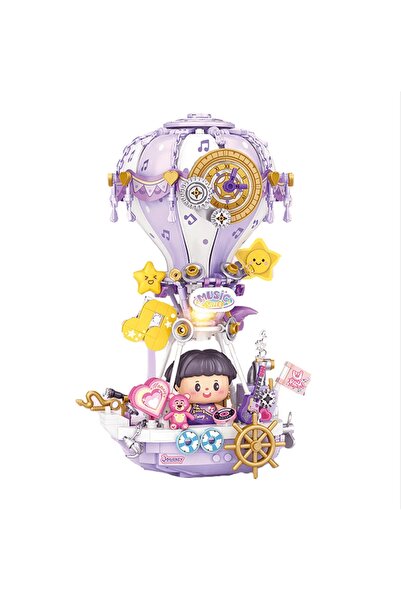 ATABY Loz Led Flying Balloon Series: Purple Journey |   666 Pieces Micro Bloc...