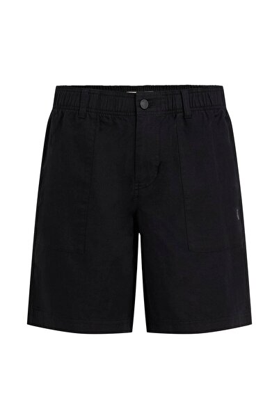 Calvin Klein Pantaloni scurți bărbătești din bumbac și in, tip twill, 33