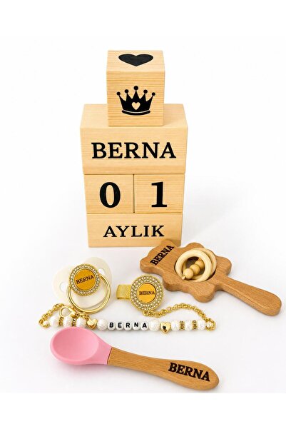 Shopfocus KİŞİYE ÖZEL İSİMLİ-EMZİK 0-18 AY KULLANIMA UYGUN-EMZİK ASKISI EMZİK...