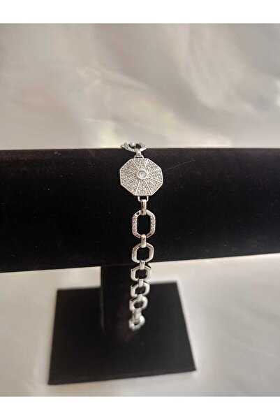 inci çelik aksesuar Steel Geometric Shape Silver Bracelet