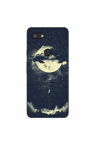 OEM Husa compatibila cu Google Pixel 3A Silicon Gel Tpu Model Moon Climbing