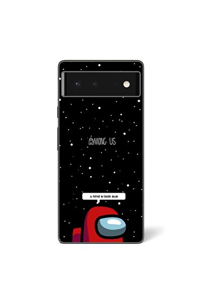 OEM Husa compatibila cu Google Pixel 6 Silicon Gel Tpu Model Among Us