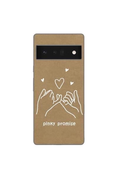 OEM Husa compatibila cu Google Pixel 6 Pro Silicon Gel Tpu Model BFF Pinky Pr...