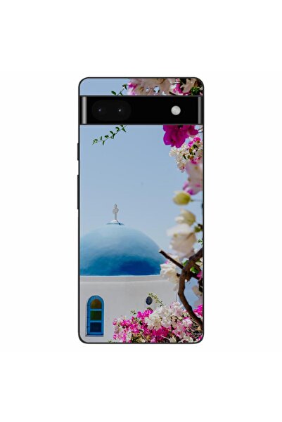 OEM Калъф, съвместим с Google Pixel 6A, силиконов гел TPU, с десен Гърция Сан...