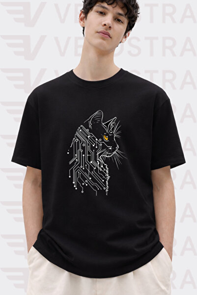 Velostra Unisex Cat Printed Special Design Oversize Comfortable Daily Use Com...