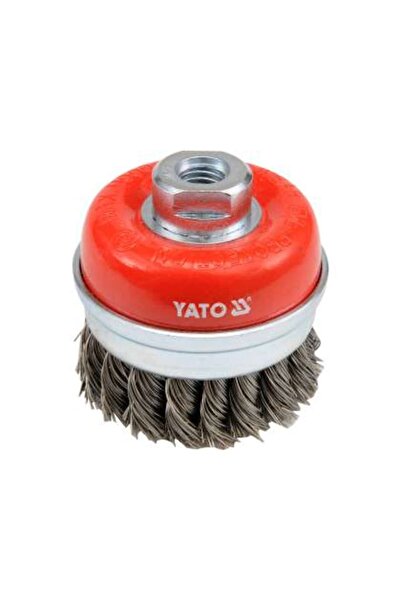 yato Perie Cupă 75Mm, Prindere M14, Cu Toroane Din Oțel Inoxidabil