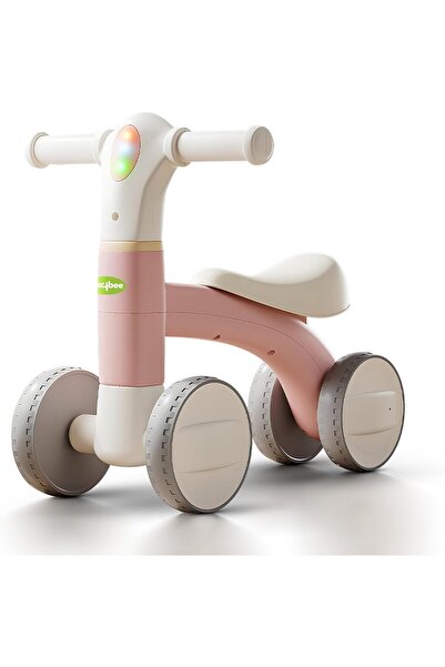 BAYBEE Toddler Balance Tricycle, 4-Wheel Wide EVA Bike for Indoor/Outdoor Use...