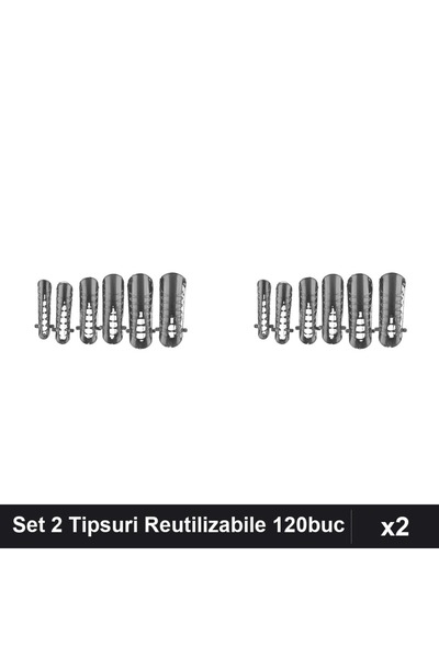 NAİLS Set 2 Tipsuri Reutilizabile 120 Bucati Nr.23, Manichiura Profesionala