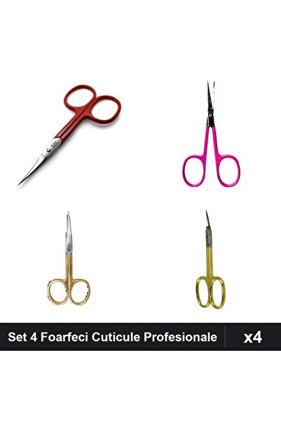 One Group Set 4 Foarfeci Profesionale Cuticule One Group, Mix Variante, Manic...
