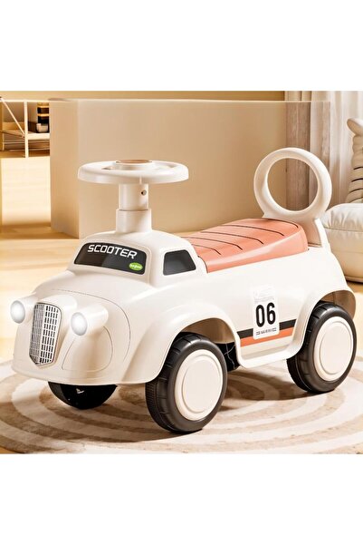 BAYBEE Boco Ride-On Car Toy - Lights, Music, Storage Seat, Smooth Steering, D...