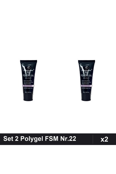 FSM Set 2 Polygel 30ml Nr.22, Constructie Unghii, Manichiura Gel UV/LED