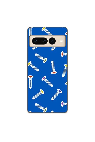 OEM Husa compatibila cu Google Pixel 7 Pro Silicon Gel Tpu Model Screws Pattern