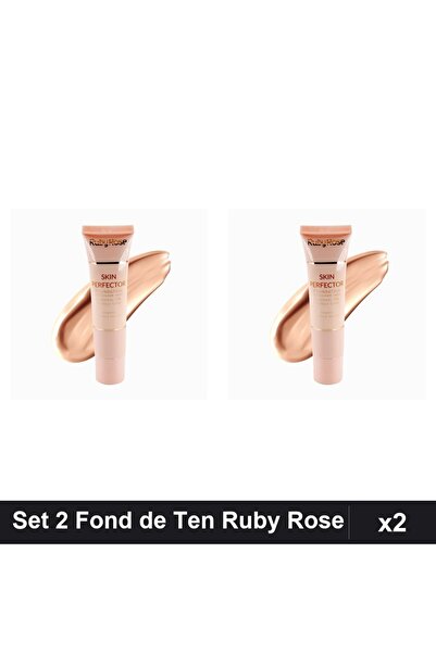 Ruby Rose Set of 2 Skin Perfector Foundation 02, Full Coverage