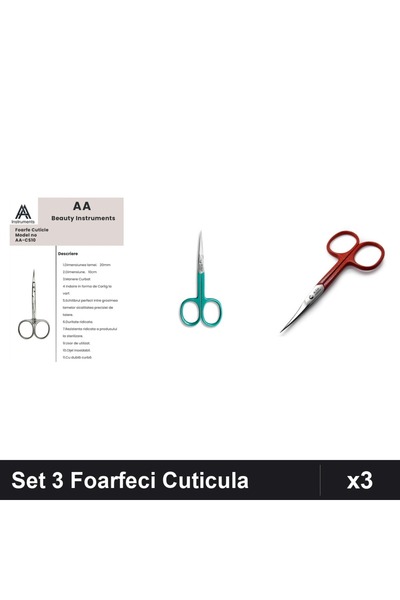 One Group Set 3 Foarfeci Profesionale Cuticula, Manichiura, AlAlzee