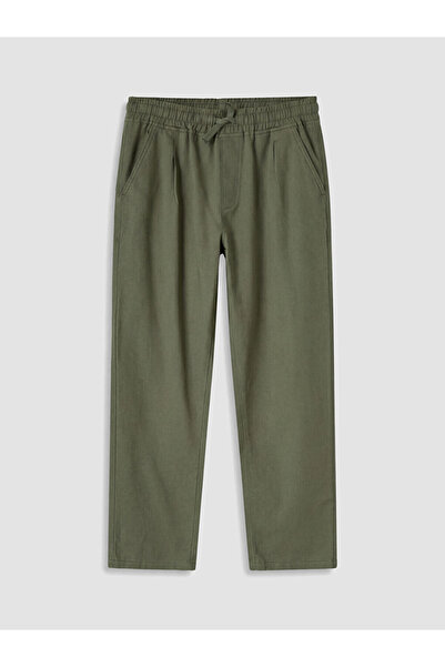 LC Waikiki Lcw Kids Khaki Boys' Linen Blend Trousers