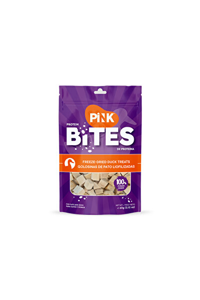 PINK BITES Cat & Dog Treats Freeze-Dried, Pure & Natural High-Protein Pet Sna...