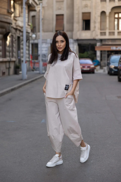 OEM Compleu dama trening sport pantaloni si bluza - PREMIUM COTTON Comfy