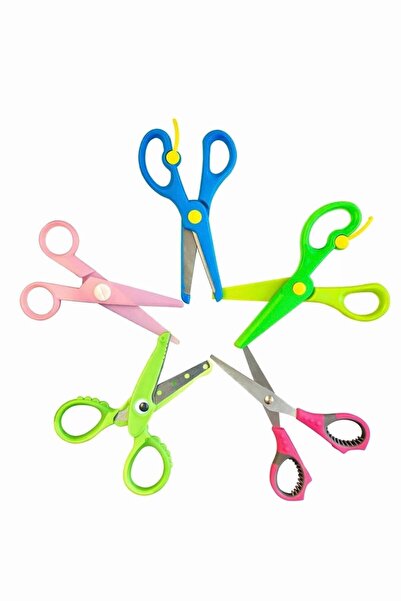 iğne izi Set de 5 foarfece pentru copii – Foarfece pentru școală și preșcolar...