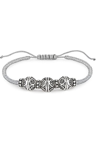MINZA Talisman Women's Bracelet, 925 Sterling Silver, Woven Braided Bracelet,...