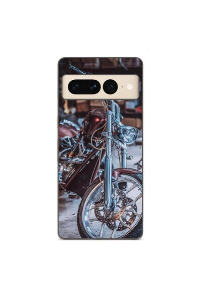 OEM Husa compatibila cu Google Pixel 8 Pro Silicon Gel Tpu Model Harley Garage