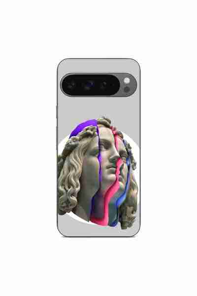 OEM Husa compatibila cu Google Pixel 9 Pro XL Silicon Gel Tpu Model Neon Ruins