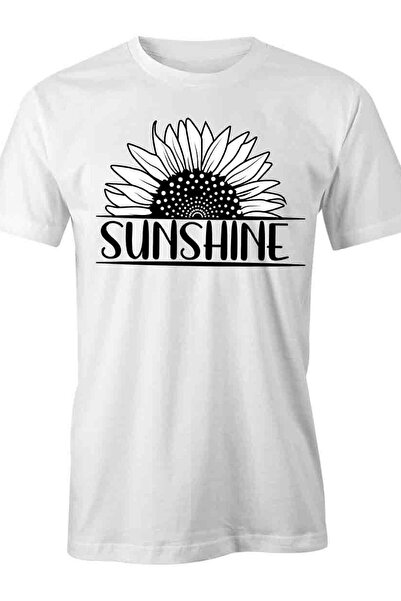 bolivia's تي شيرت SUNSHINE SUNFLOWER بأكمام قصيرة من القطن، ملابس بتصميم زهور...