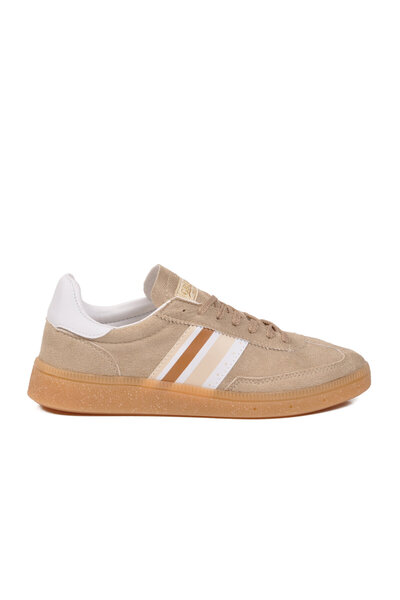 AYAKMOD Beige-White Comfortable Sole Unisex Sports Shoes 015 g