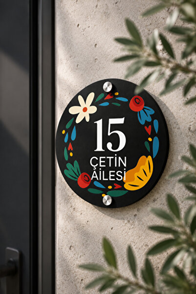 JHAAR Kişiye Özel Pleksi Kapı İsimliği – Modern & Lüks UV Baskılı Dekoratif K...