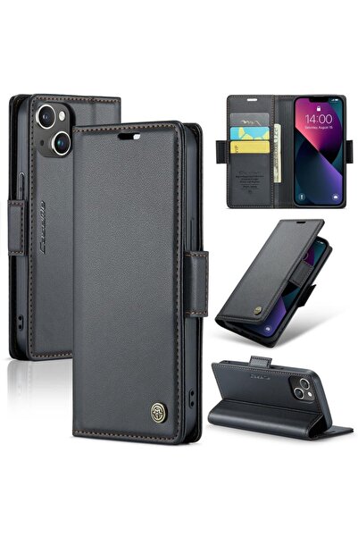 Caseme 023 Luminus Θήκη Πορτοφόλι Black (Apple iPhone 13)