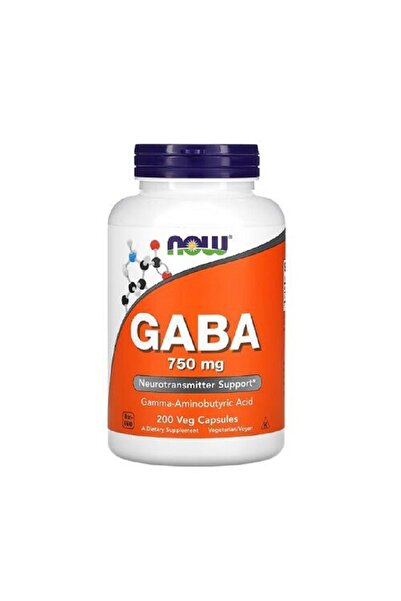 Now Foods GABA 750 mg 200 capsule -