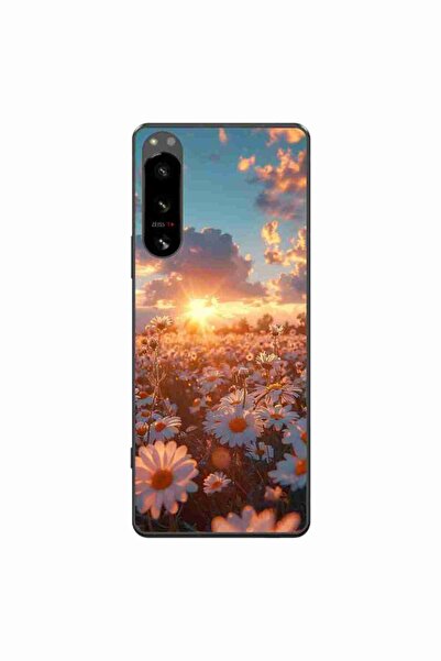 OEM Husa compatibila cu Sony Xperia 5 IV Silicon Gel Tpu Model Rasarit cu Flori