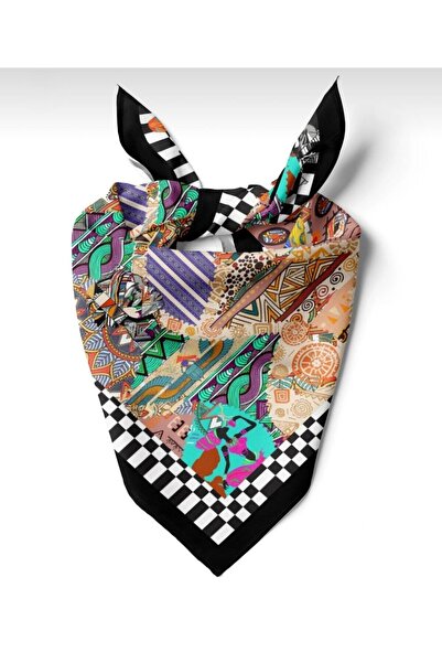 618 CONCEPT 55X55 Ethnic Art Bandana / Scarf
