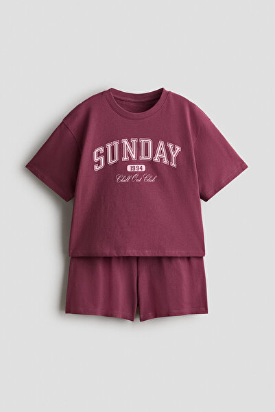 H&M Pamuklu Pijama Takımı