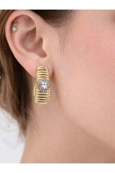 LUMİCOTAKI Steel Inoxidable Gold Silver Earrings |   Gift Boxed