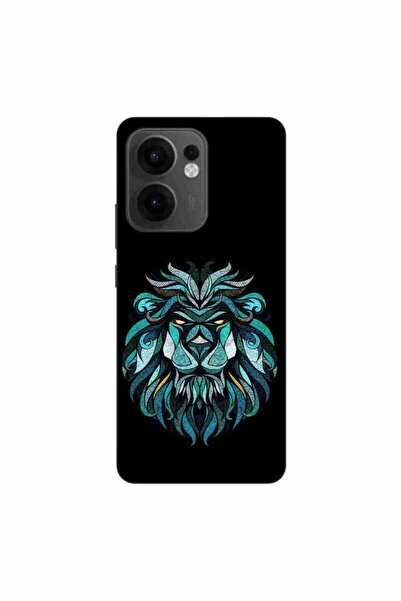 OEM Case compatible with Oppo Reno13 F Silicon Gel Tpu Pattern Abstract Lion