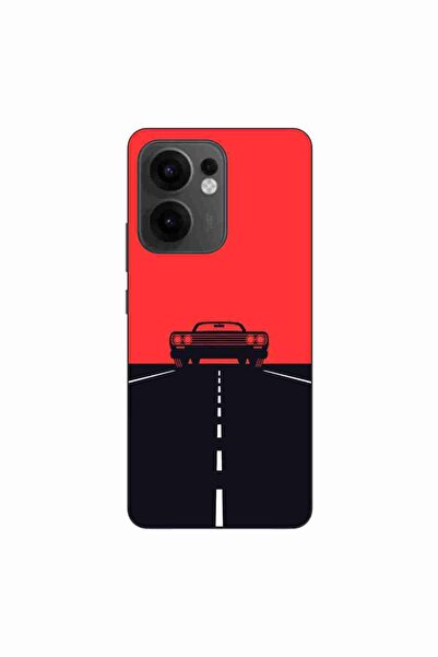 OEM Husa compatibila cu Oppo Reno13 F Silicon Gel Tpu Model Red Sky Muscle Car