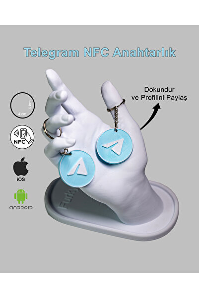 Çipli (NFC) Telegram Anahtarlık