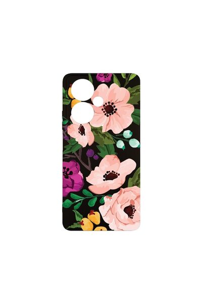 bestcase Premium Silicone Case, Compatible with OPPO A79 5G, Pastel Flowers, ...