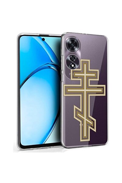 bestcase ¬Æ Husa pentru OPPO A60 4G, Clear Silicon 2MM, Classic Cross, Antiso...