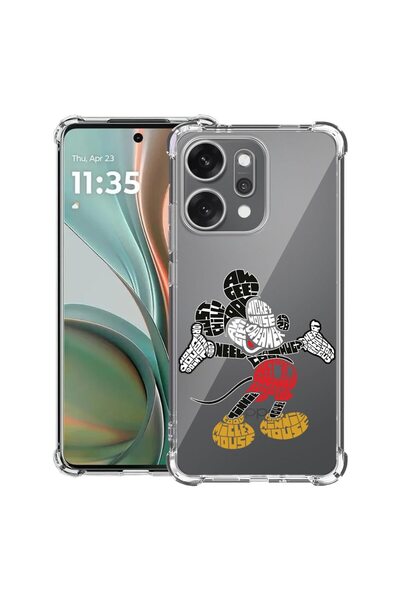 bestcase Αντικραδασμική Θήκη για OPPO Reno14 5G με Σχέδιο Καλλιγραφίας Μίκυ Μ...