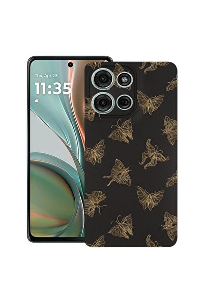 bestcase Θήκη για Motorola Moto G 5G (2025) με σχέδιο χρυσής πεταλούδας, TPU ...