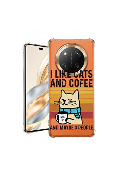bestcase Αντικραδασμική Θήκη για Honor Magic7 Lite, Γάτες και Καφές, 1926355 ...