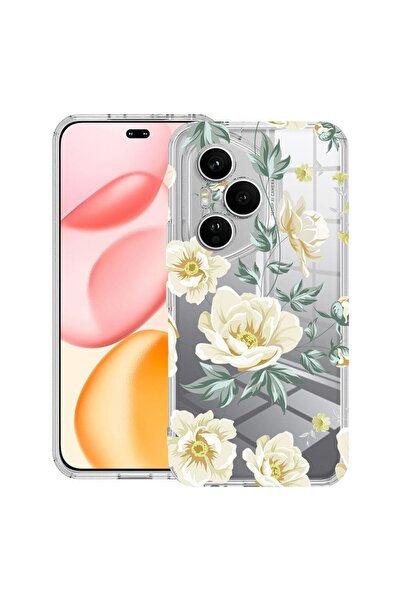 bestcase ¬Æ Husa Clear Silicon pentru Honor 400 Pro, Flowers, 2036424 T 126